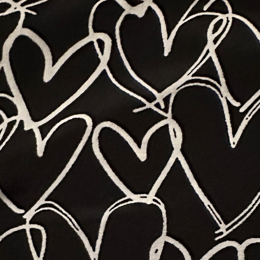 LOFT Black and White hearts Dress - Picture 5 of 7